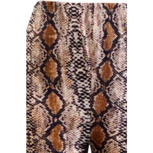 Leopard Print Maternity Ankle Length Leggins - Brown