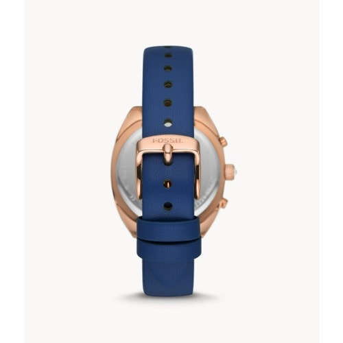 Vale Chronograph Blue Leather Watch