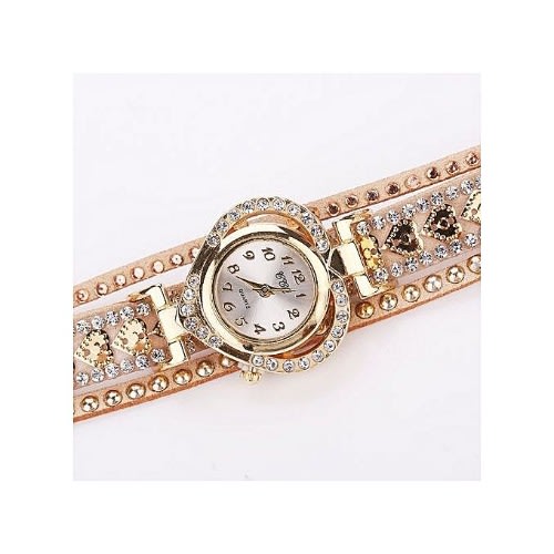 Love Women Studded Watch With Love Bracelet Band