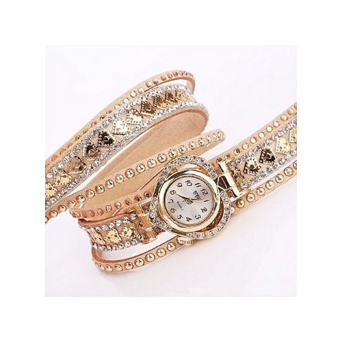 Love Women Studded Watch With Love Bracelet Band