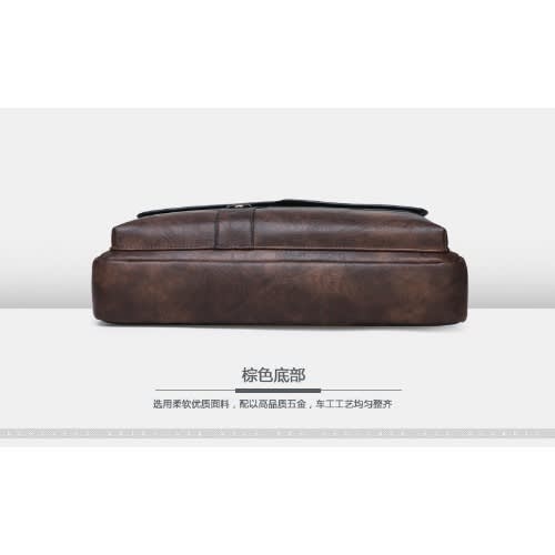 Jeep Buluo Custom Leather Briefcase Laptop Bag