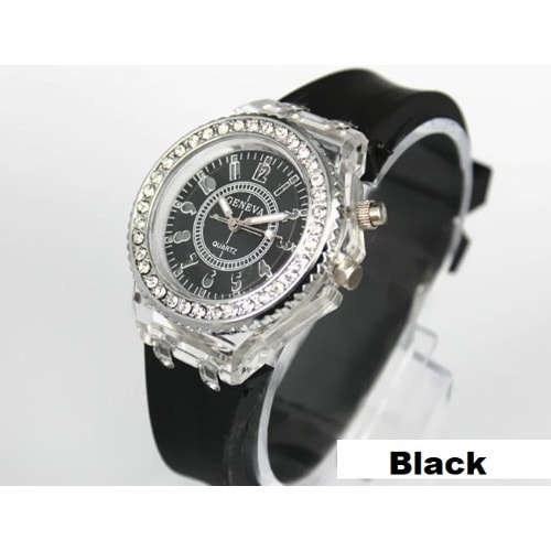 LED Light Watch For Teens And Women - Black
