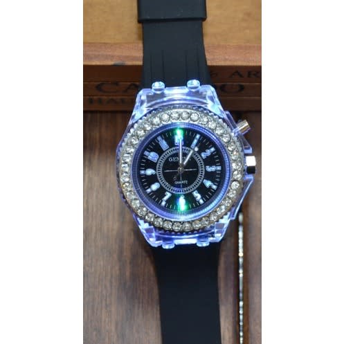 LED Light Watch For Teens And Women - Black