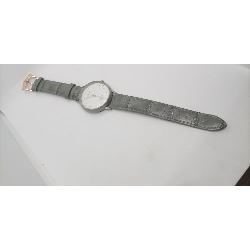 Livesaver Unisex Leather Watch - Grey