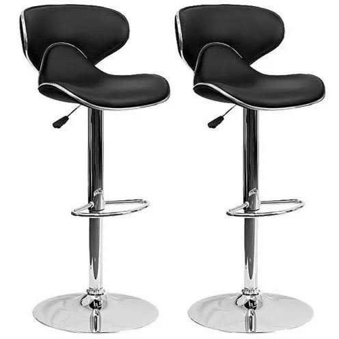Adjustable Bar Stools - 2pieces - Black