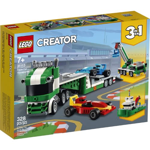 Creator 3in1 Race Car Transporter 31113 Building Kit (328 Pieces)