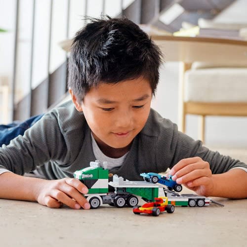 Creator 3in1 Race Car Transporter 31113 Building Kit (328 Pieces)
