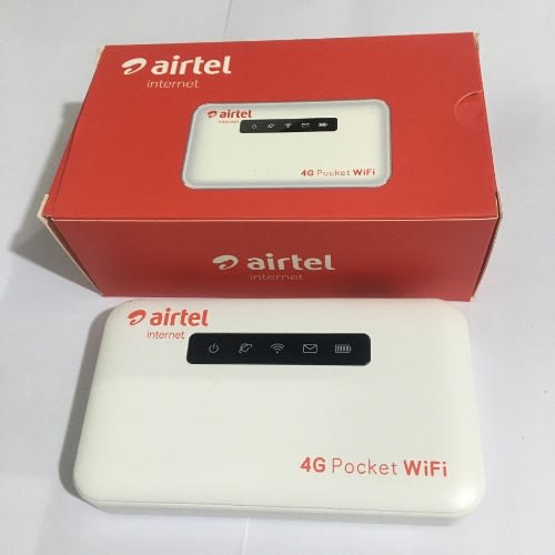 Airtel - 4G LTE Mobile WiFi With LAN Port - 10 Hours Battery & 25GB Data Sim Card