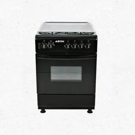 4 Burner Gas Cooker - 60cm X 60cm - Black