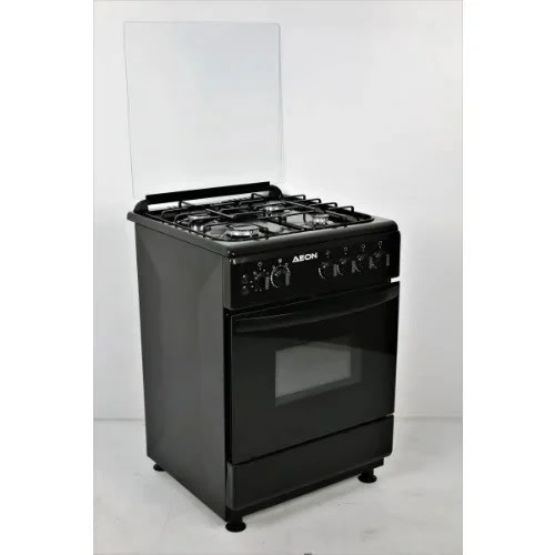 4 Burner Gas Cooker - 60cm X 60cm - Black