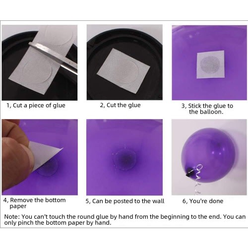 Balloon Glue Dot For Sticking Balloon To Ceiling And Walls- 100pcs Per Roll
