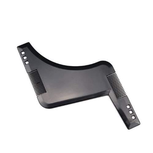 Professional Beard Shaping Tool And Trimming Template Comb - Black
