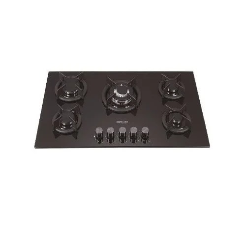 Tempered Glass - 5 Burner In Built - Gas Cooker - 8mm - Rc-gh4f With Safety Device