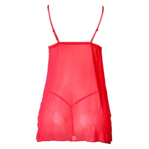 Ladies Sexy Night Dress + G-string - Red