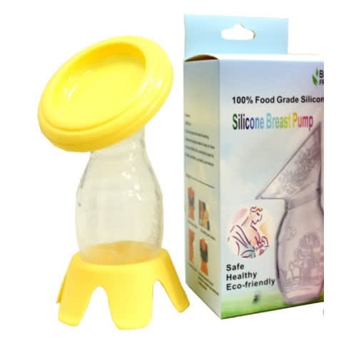 Yellow Silicone Breast Pump Milk Collector