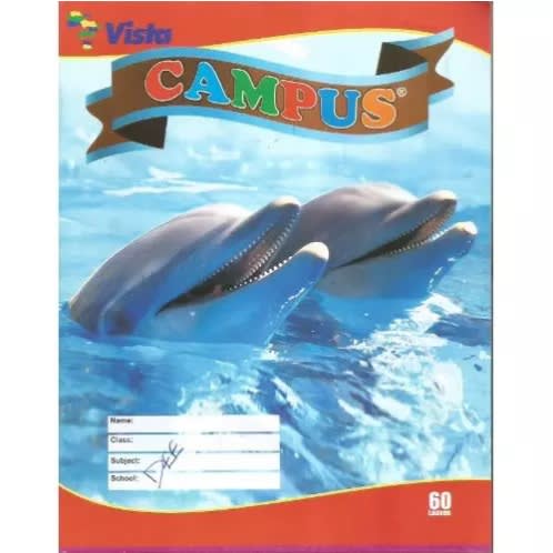 Vistaline 60 Leaves Exercise Book - 1 Dozen - 12 Pieces