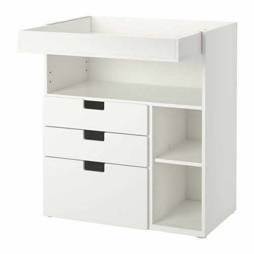 Stuva Changing Table With 3 Drawers - White