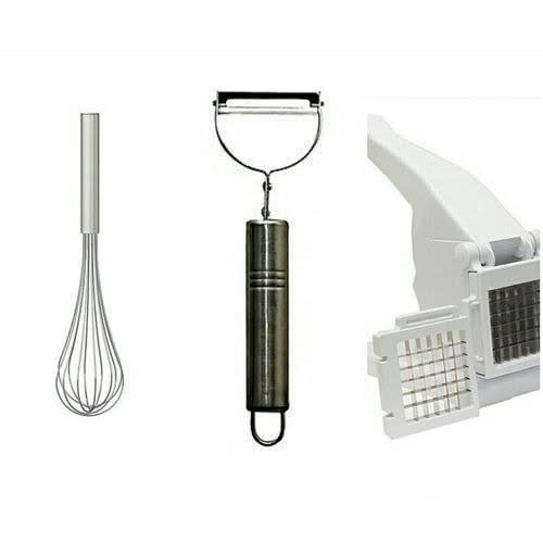 Egg Whisker + Potato Chipper + Peeler