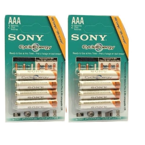 AAA Rechargeable Batteries - Pack of 2