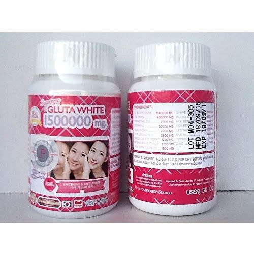 Gluta White Glutathione 1500000mg Skin Lightening & Anti-aging - 30 Capsules