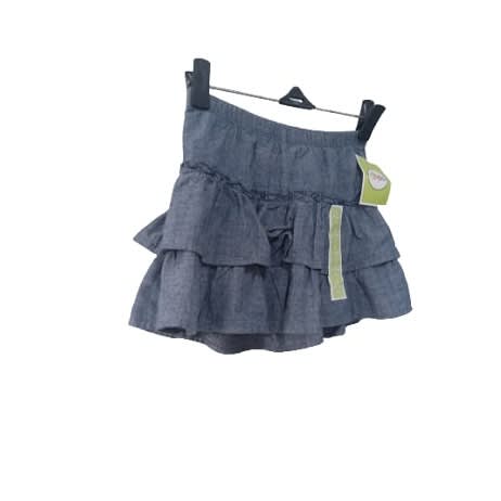Young Girl's Blue Skirt