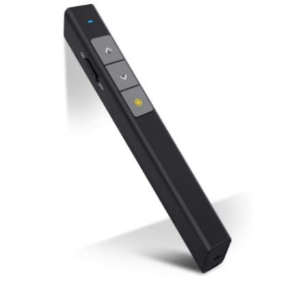 Dinofire, Rf 2.4 Ghz Black Remote Control For Powerpoint Presentations