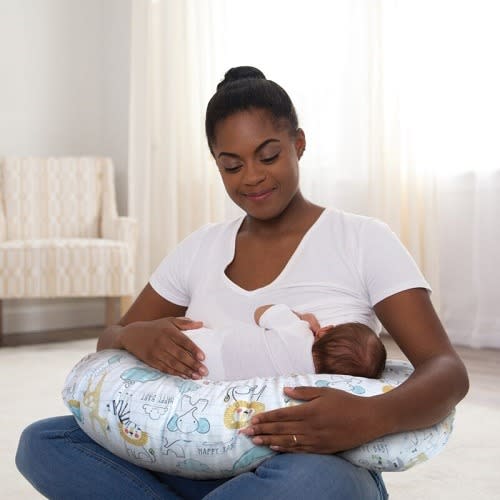 Boppy Original Nursing & Breastfeeding Pillow And Positioner- Story Book Stripe