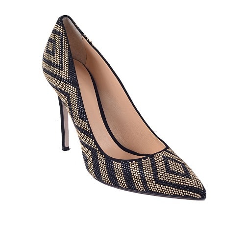 Shoe - Black And Gold