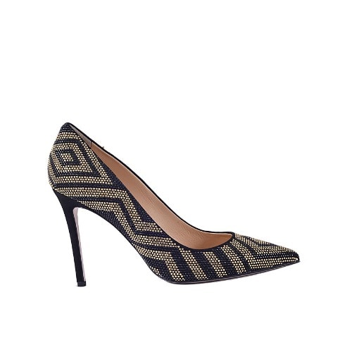 Shoe - Black And Gold