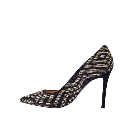 Shoe - Black And Gold