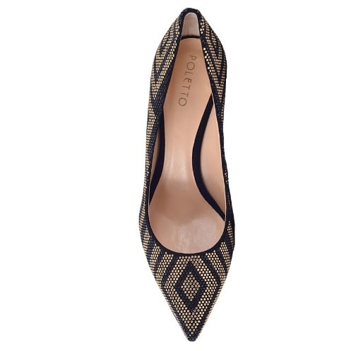Shoe - Black And Gold