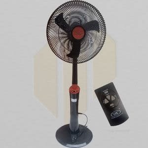 Ox 18" Plus Rechargeable Standing Fan With Remote Control - Black