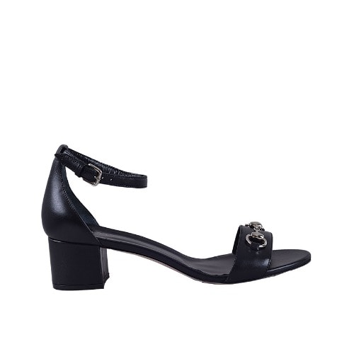 Low Heel Sandals - Black