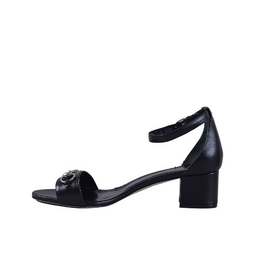 Low Heel Sandals - Black