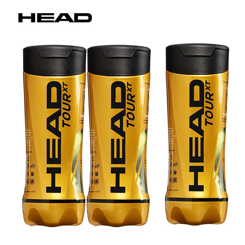 Tubes Professional Original HEAD Tennis Balls Tennis TOUR XT HEAD Training Balls Tenis Ball Tennis Trainer Pelotas Tennisballen
