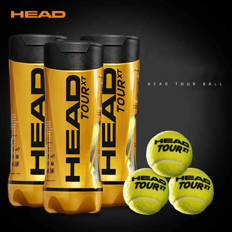 Tubes Professional Original HEAD Tennis Balls Tennis TOUR XT HEAD Training Balls Tenis Ball Tennis Trainer Pelotas Tennisballen
