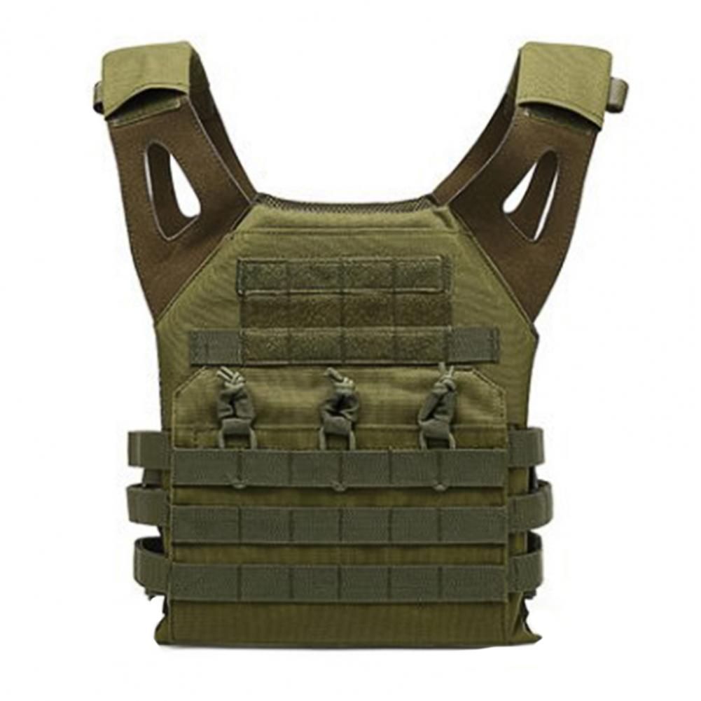 Self Heating Vest Hunting Adjustable Wear-resistant Combat Protective Ultra-Light Loading Capacity Molle Vestes For Hiking Black