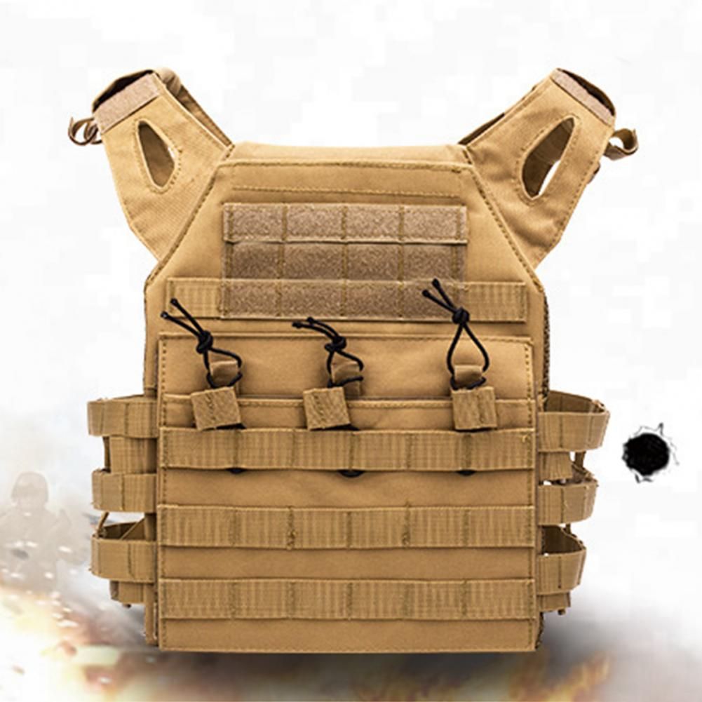 Self Heating Vest Hunting Adjustable Wear-resistant Combat Protective Ultra-Light Loading Capacity Molle Vestes For Hiking Black