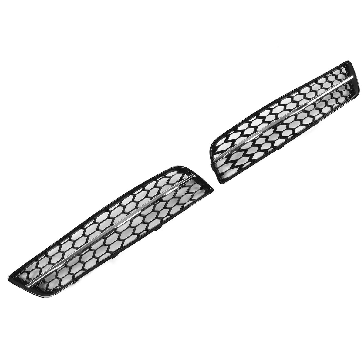 2pcs Front Fog Light Grille Cover Trim 8P0807682J Car
