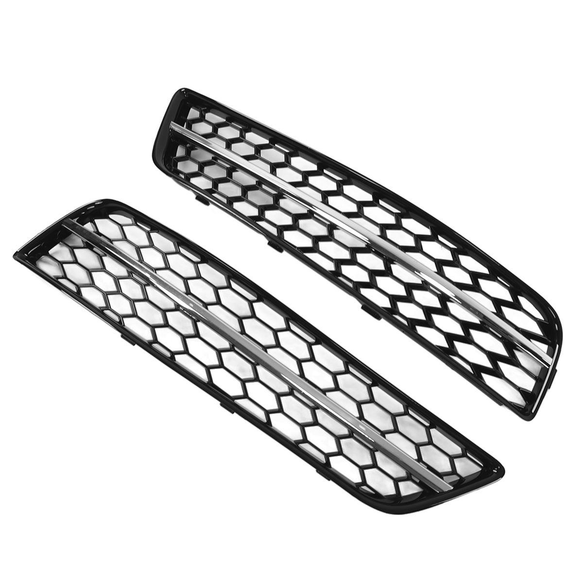 2pcs Front Fog Light Grille Cover Trim 8P0807682J Car