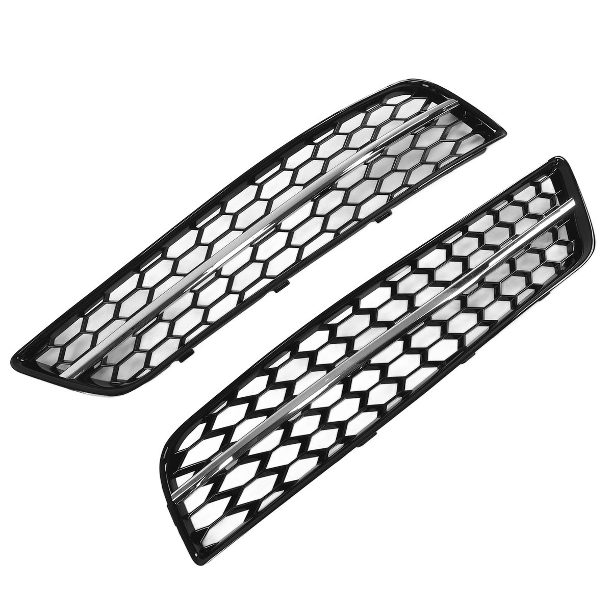 2pcs Front Fog Light Grille Cover Trim 8P0807682J Car