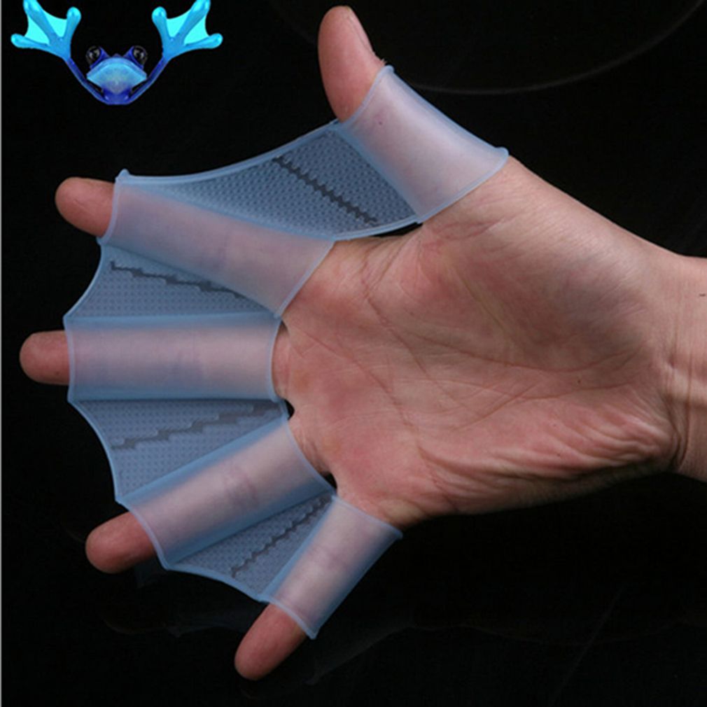 Silicone Material Swim Gear Fins Hand Web Flippers Training
