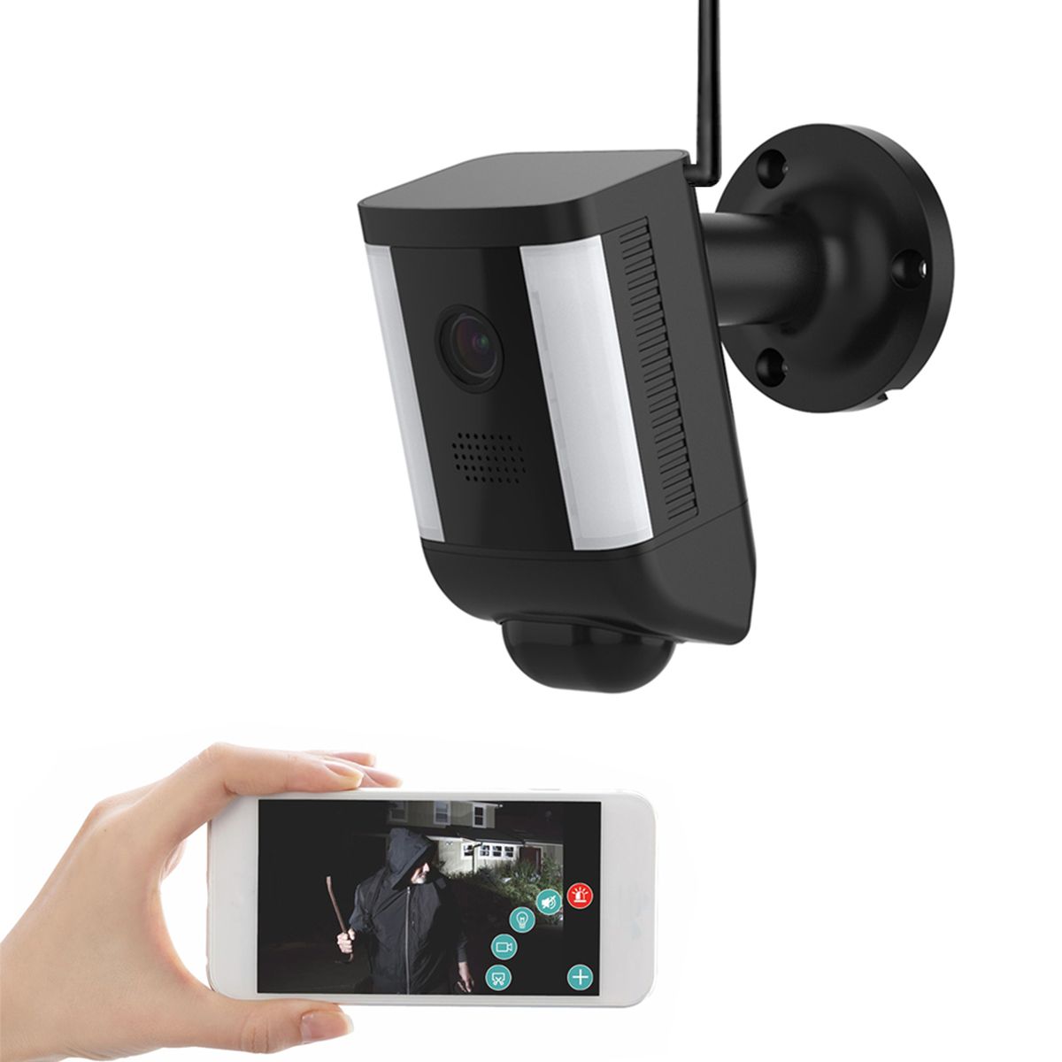 Outdoor Spotlight Security Camera, 2MP WiFi IP Cameras With