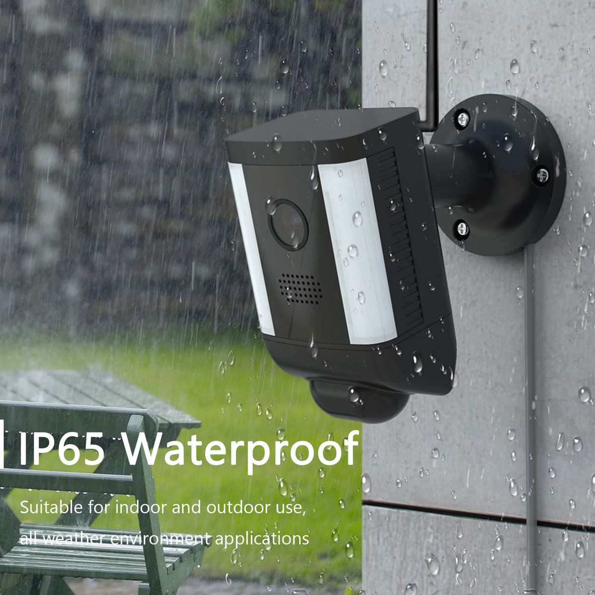 Outdoor Spotlight Security Camera, 2MP WiFi IP Cameras With