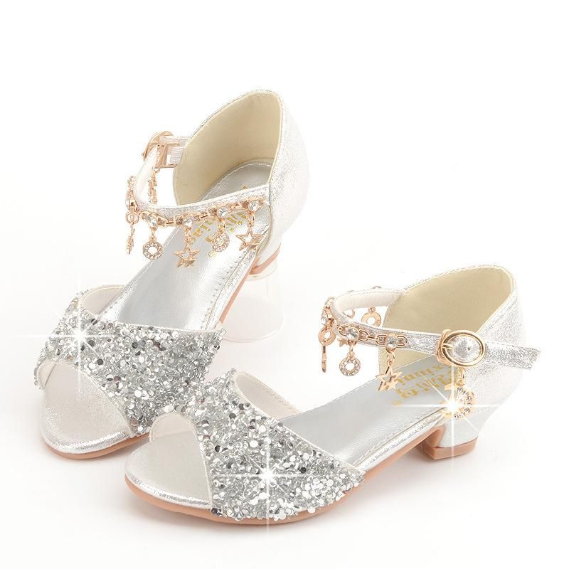 sandals paired with diamonds for children