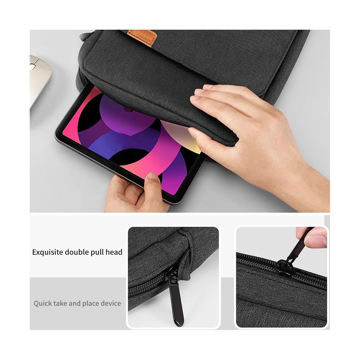 9-11 Inch Tablet Sleeve Case for iPad Pro 11 iPad 10Th Air 5 10.9 10.2 Inch 9Th 8Th Generation Tablet Bag Pouch