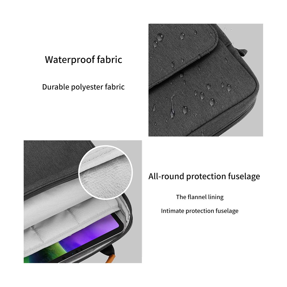 9-11 Inch Tablet Sleeve Case for iPad Pro 11 iPad 10Th Air 5 10.9 10.2 Inch 9Th 8Th Generation Tablet Bag Pouch