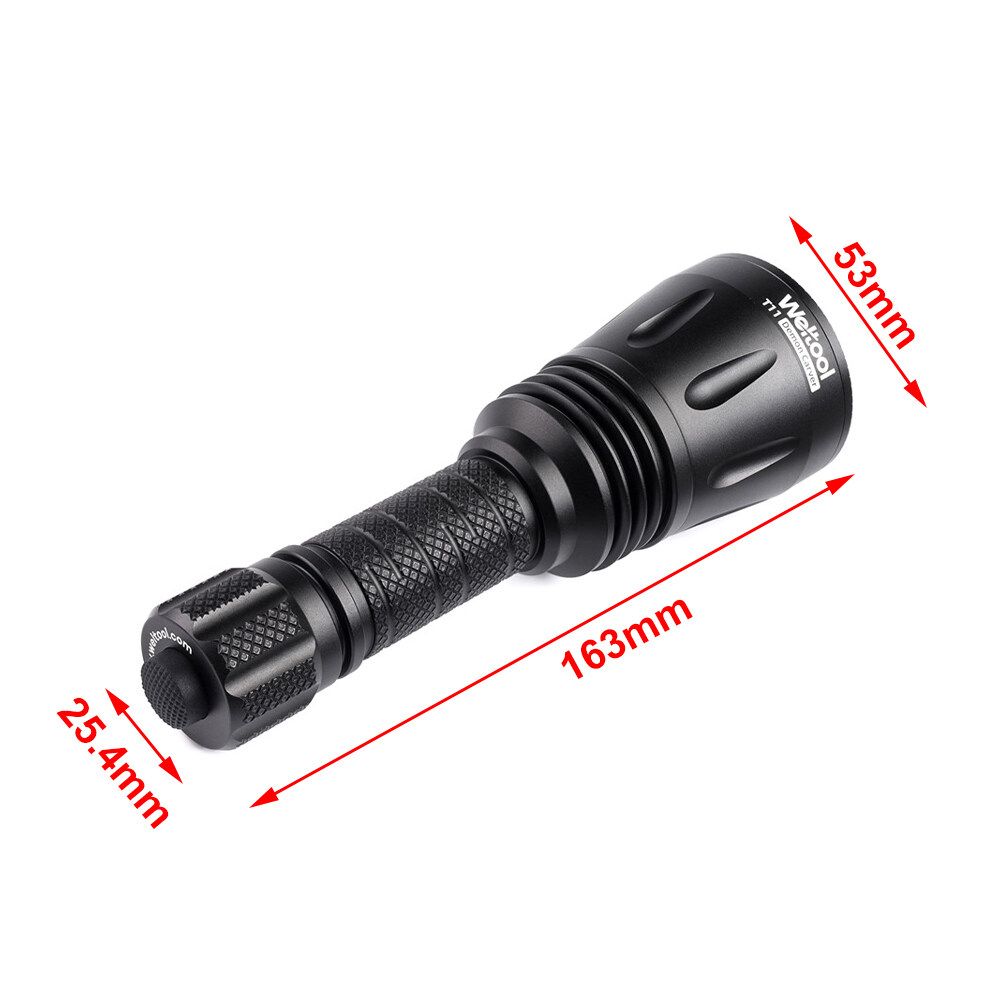 WELTOOL T11 X-LED 3Modes USB Rechargeable IP67 18650 Flashlight
