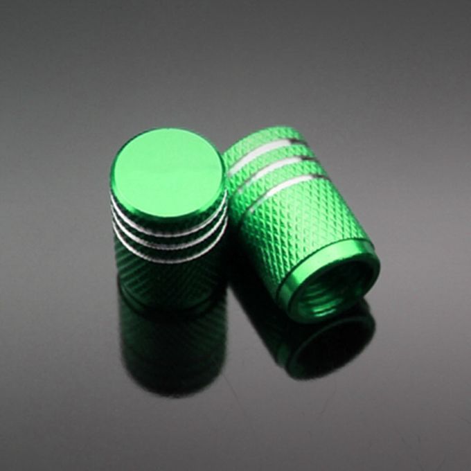 4Pcs Aluminum Car Motorcycle Tyre Tire Air Valve Cap-Black