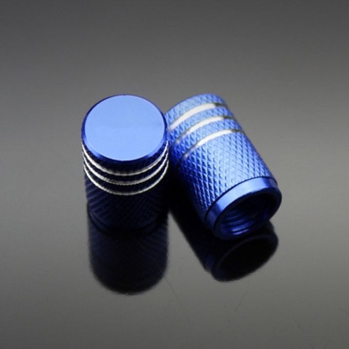 4Pcs Aluminum Car Motorcycle Tyre Tire Air Valve Cap-Black